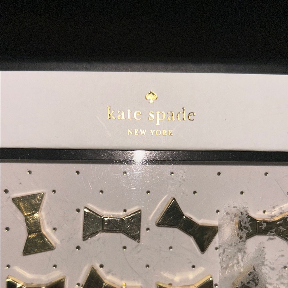 Kate Spade Gold Bow Push pins - Picture 3 of 5